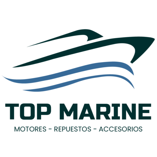 Logo de Top Marine, distribuidor de motores, repuestos y accesorios marinos en Guatemala.